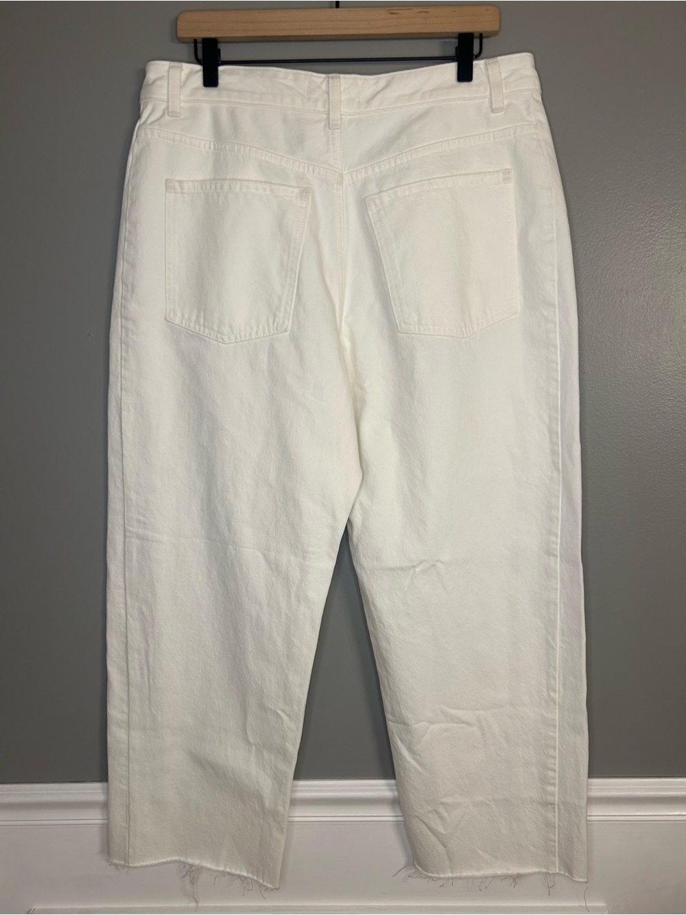 *NWT* Madewell Women’s Tile White The Curvy Pieced Barrel-Leg Jeans, Size 31 - Picture 11 of 16